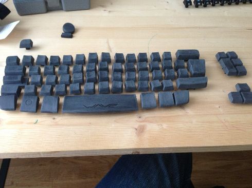 Sanded down keys